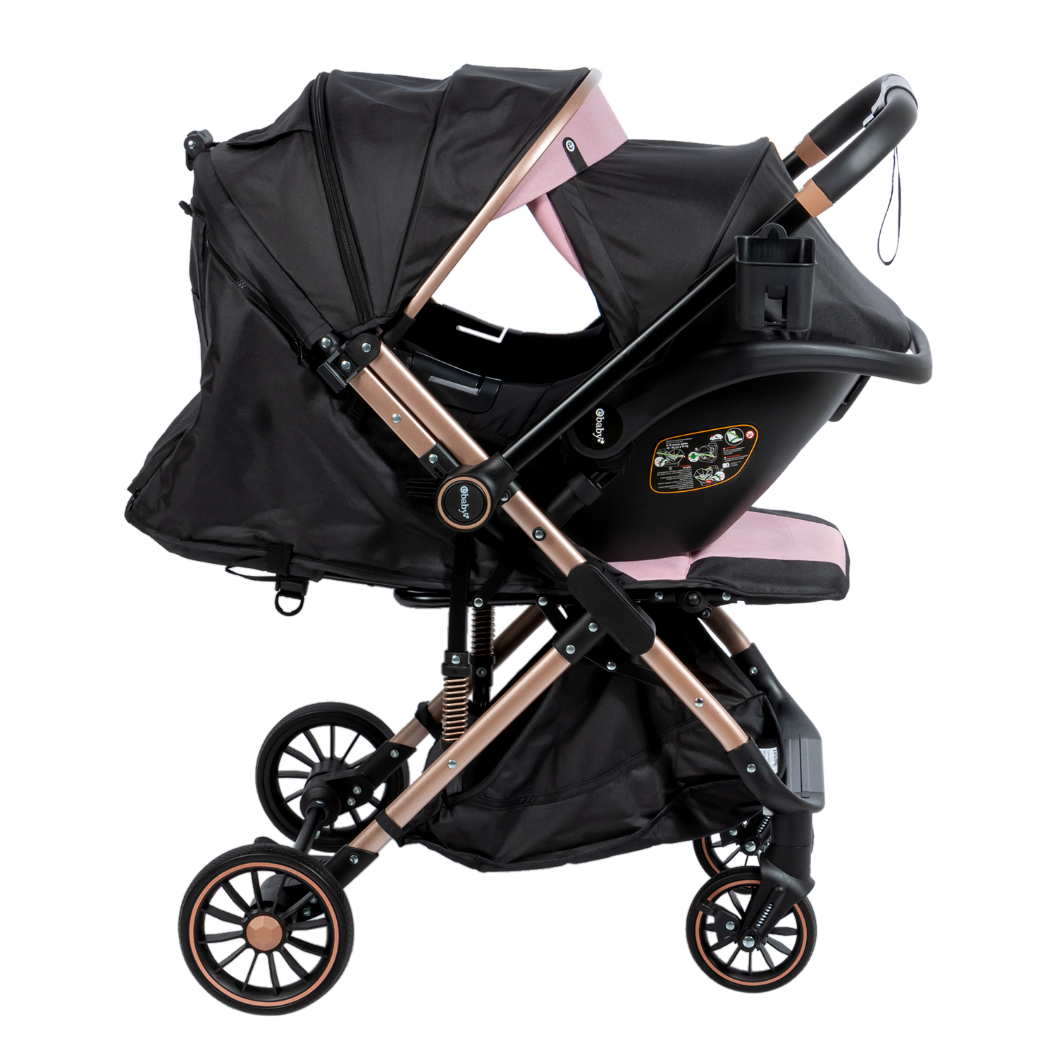 ROSADO TRAVEL SYSTEM - MANGO REVERSIBLE - REPOSAPIES Y RESPALDAR REGULABLE