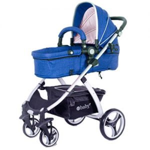 COCHE DE PASEO PARIS DELUXE EBABY- AZUL - EB128AZ