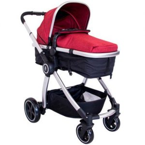 COCHE DE PASEO DE LUJO MARCEL DELUXE EVEZO - ROJO - EV159RJ
