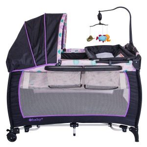 CORRAL CUNA LITTLE ANGEL - EBABY - MORADO - EB714-1MRD
